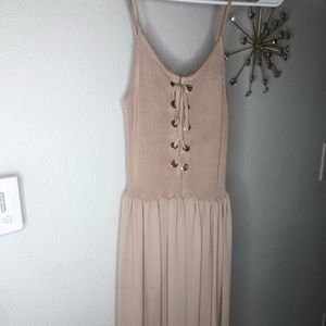 Tan/Brown Maxi dress $5